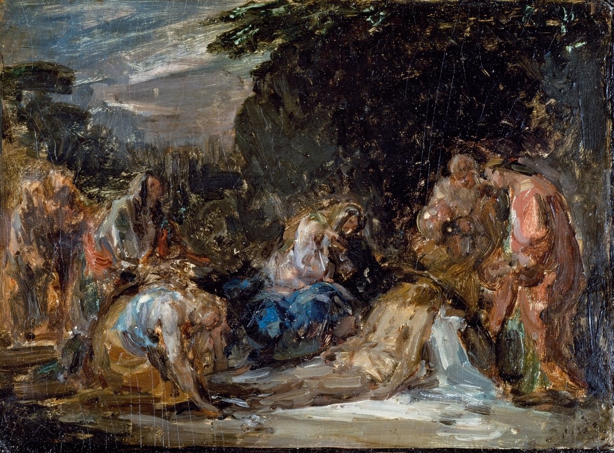Biriktirme, Giovanni Carnovali tarafından Piccio (1804-1873), gemide yağ, 21x29 cm by Giovanni Carnovali