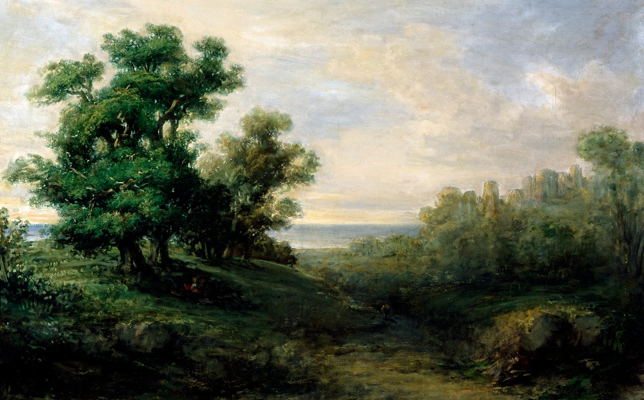 Manzara, Giovanni Carnovali veya Piccio olarak bilinen Carnevali (1804-1873) tarafından by Giovanni Carnovali