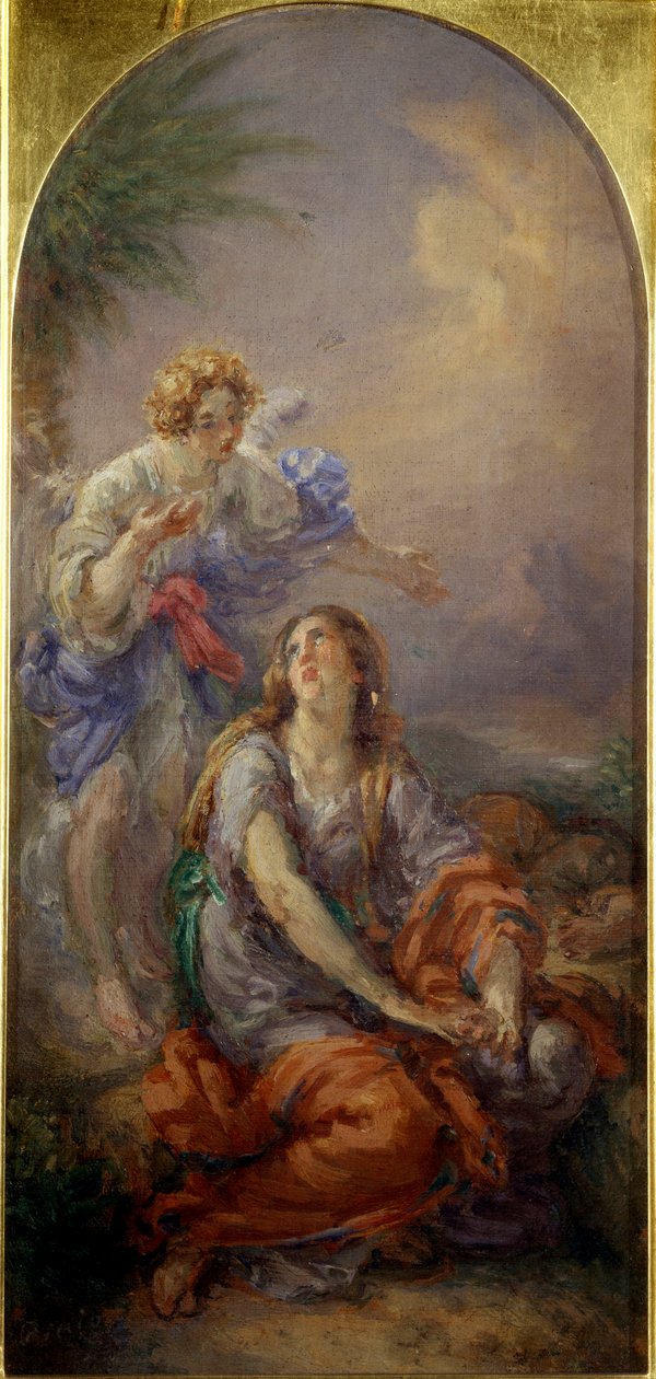 Çölde Hacer ve Melek (Resim by Giovanni Carnovali