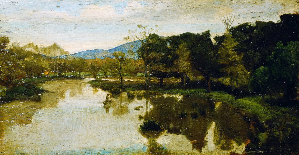 Dead River için Çalışma by Giovanni Costa