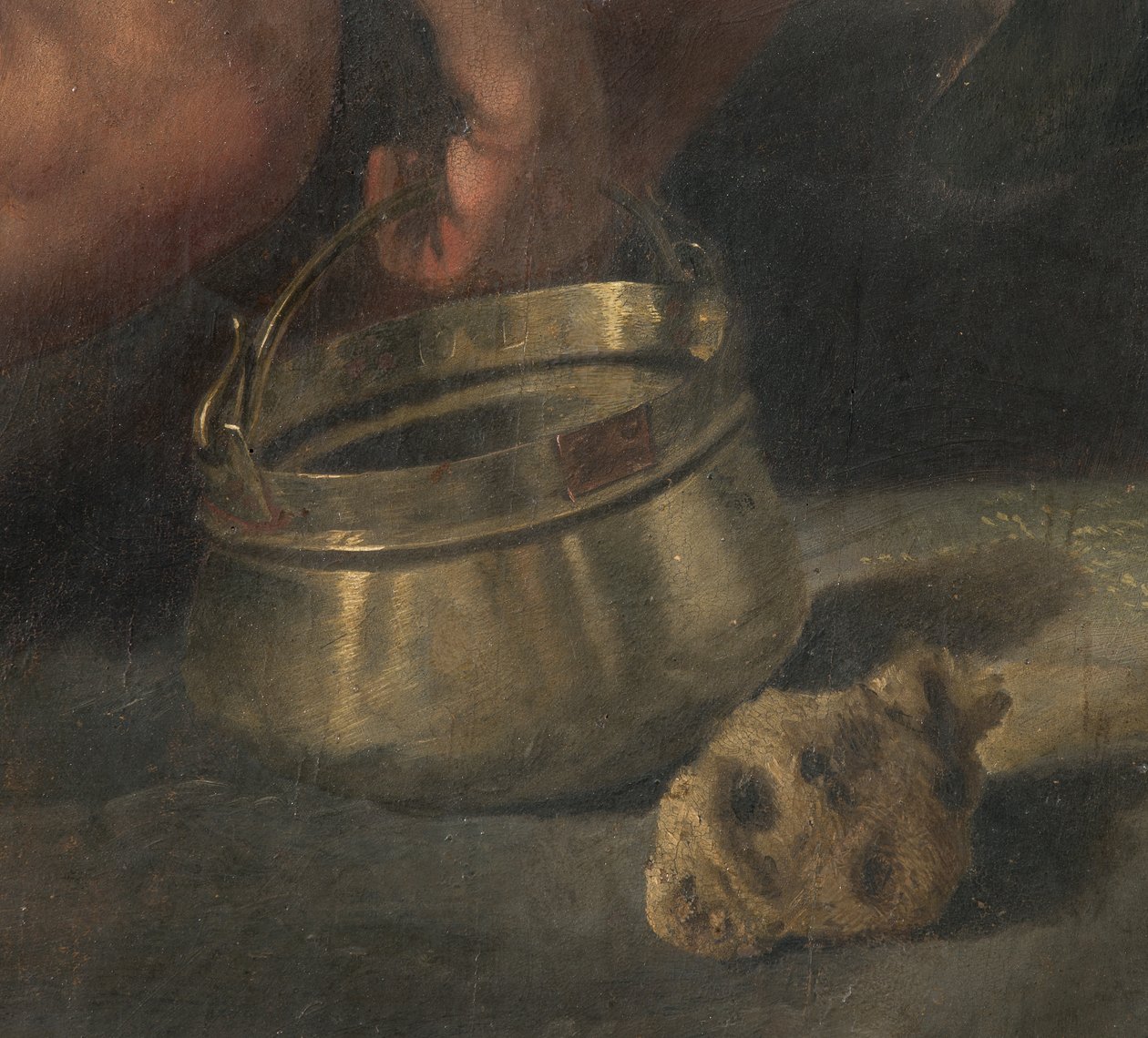 Çarmıha germe, detay (gemiye aktarılan fresk) (3704290 detayı) by Giovanni (fl.1537 d.c.1570) Fratino