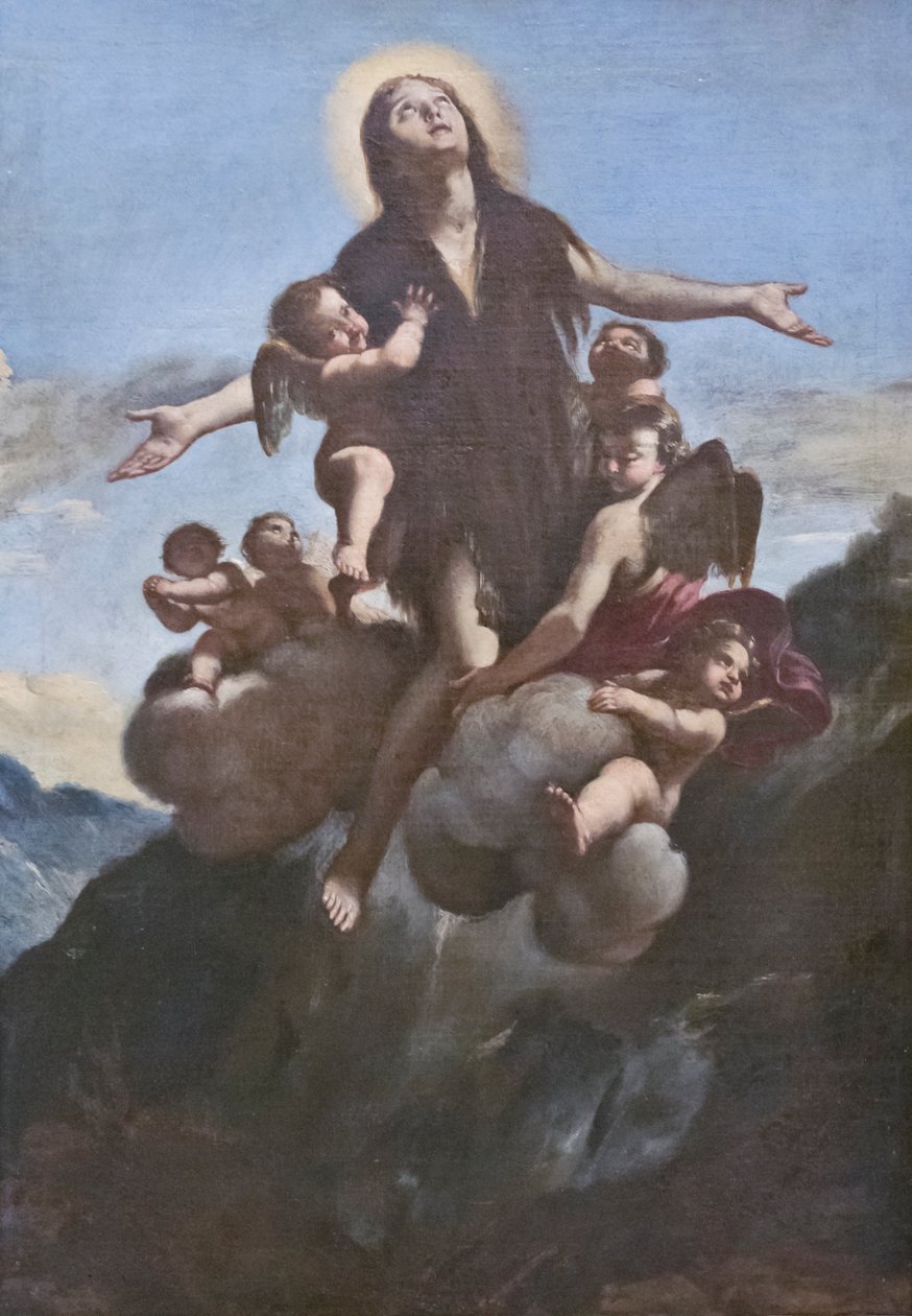 Aziz Mary Magdalene'nin Varsayımı by Giovanni (school of) Lanfranco