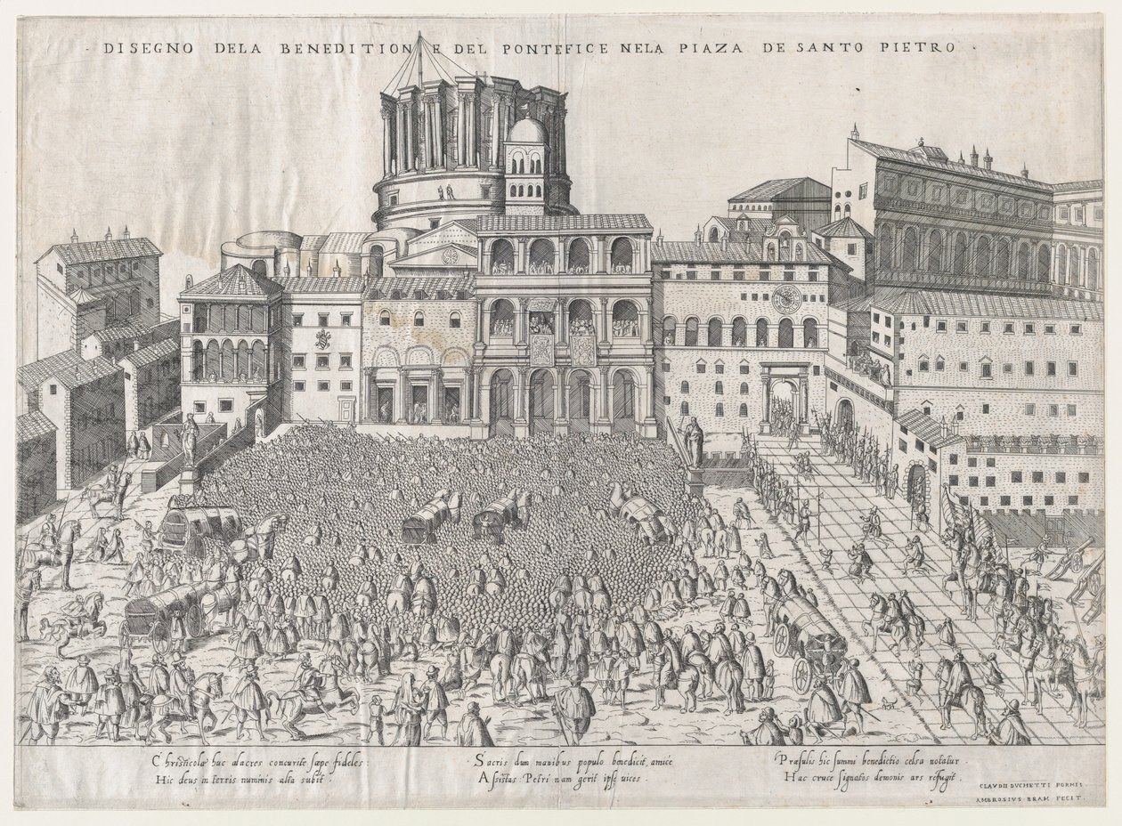 Roma Görkeminin Aynası: Papalık Kutsaması, 16. yüzyıl sonu., 16. yüzyıl sonu. by Giovanni Ambrogio Brambilla