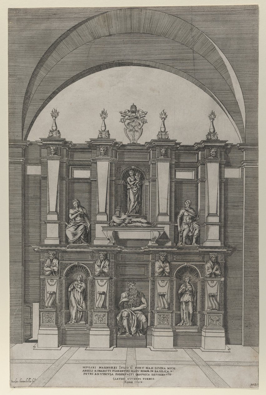 Roma ihtişamının aynası: Julius II Kabiri, 1582., 1582 by Giovanni Ambrogio Brambilla