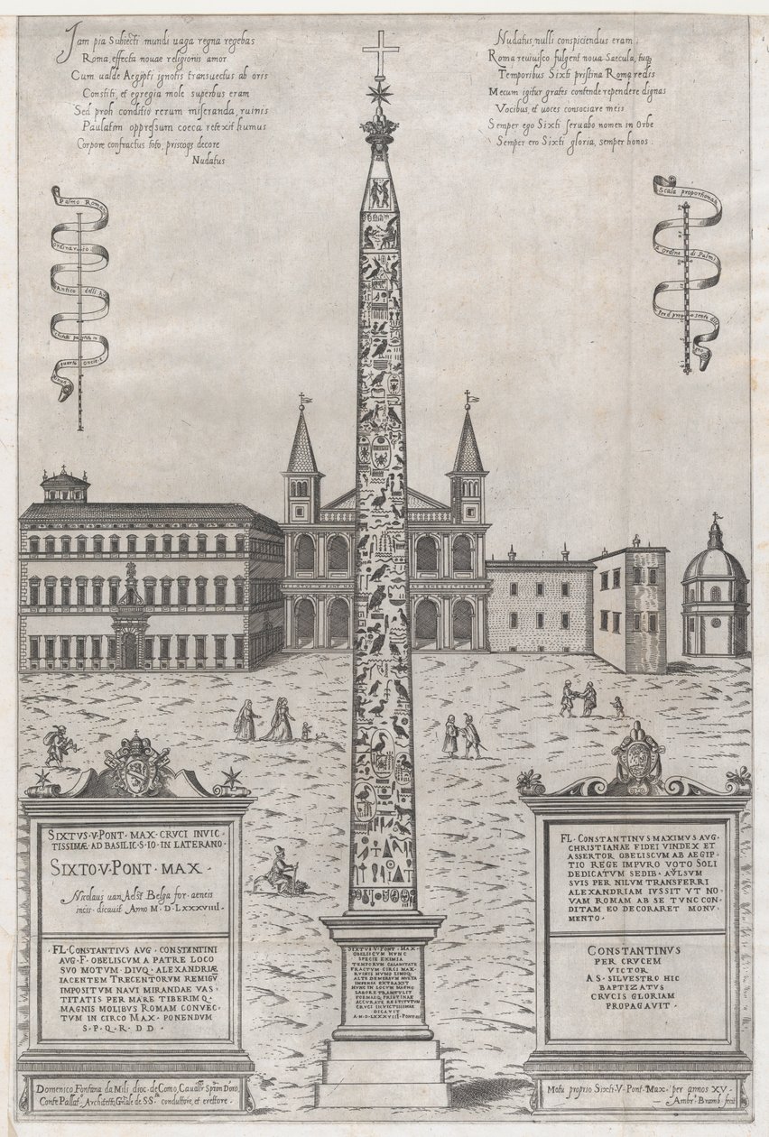 Konstantin Mısır Dikilitaşı, 1589 by Giovanni Ambrogio Brambilla