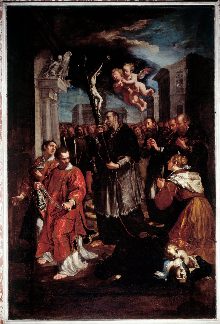 St Charles Borromeo Alayı (Resim by Giovanni Andrea Ansaldo