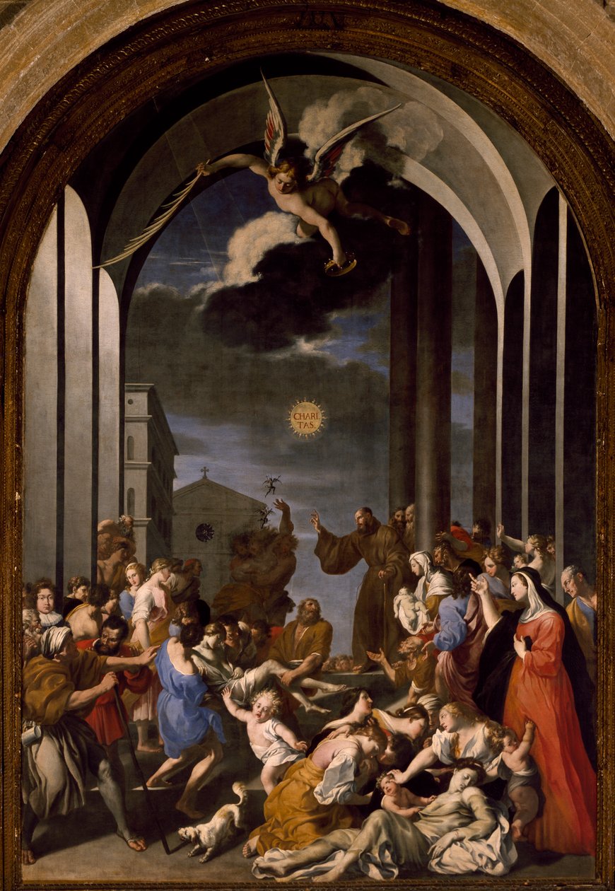 Paolalı Aziz Francis'in Mucizeleri, Giovanni Andrea Coppola (1597-1659), Aziz Agata Katedrali, Gelibolu, İtalya by Giovanni Andrea Coppola