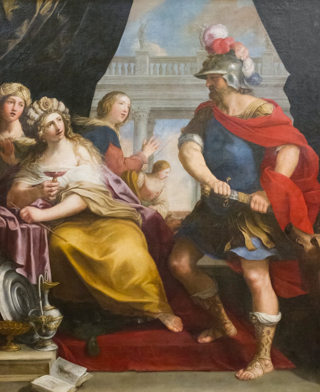 Ulysses ve Circe (tuval üzerine yağlıboya) by Giovanni Andrea Sirani