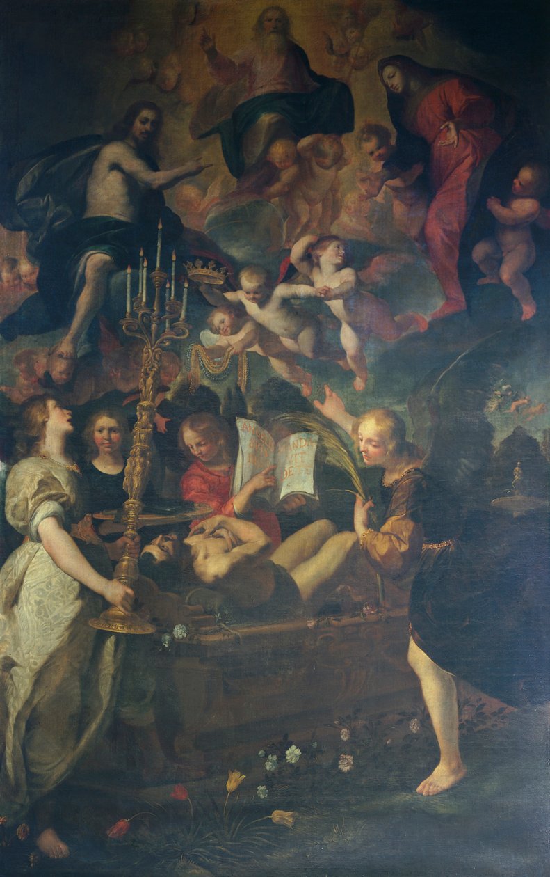 Dürüstlerin ölümü, yazan Giovanni Andrea De Ferrari (1598-1669) by Giovanni Andrea di Ferrari