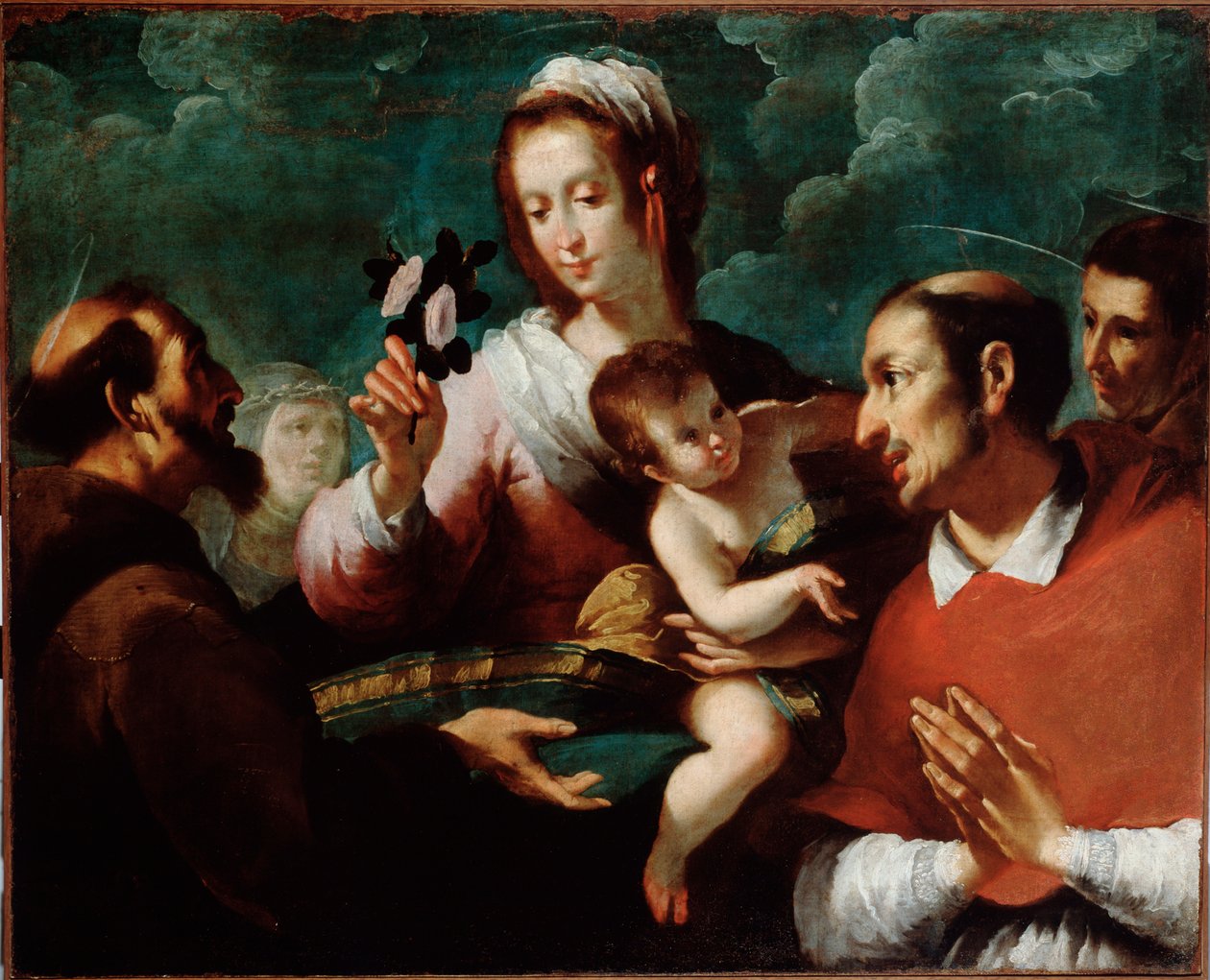 Charles Borromee ile Bakire ve Çocuk (Bakire ve Aziz Carlo Borromeo