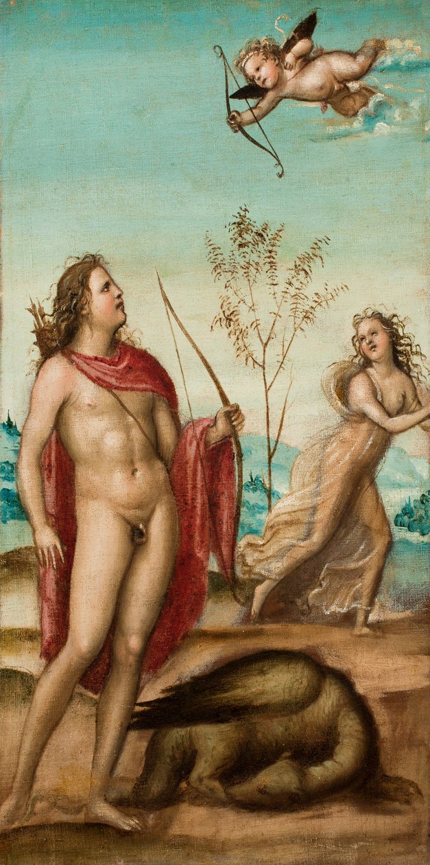 Apollo ve Daphne, 1500'den sonra (tuval üzerine yağlı boya) by Giovanni Antonio Bazzi Sodoma