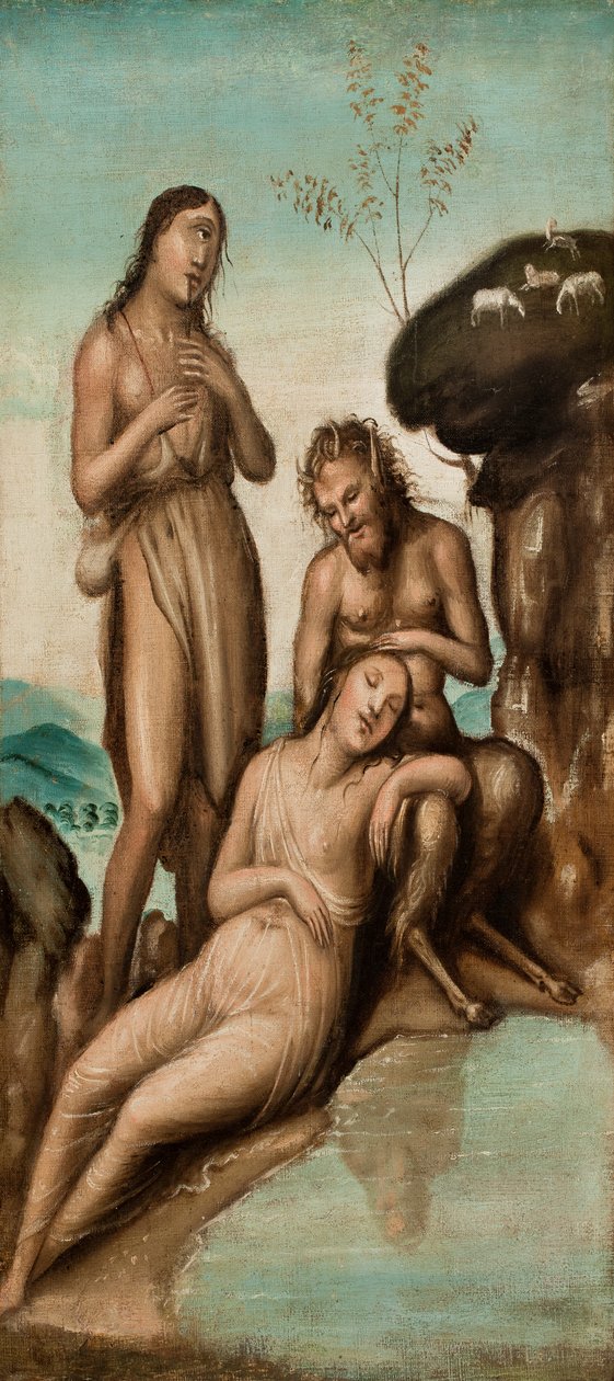 Galatea ve Acis'i keşfeden Polyphemus, 1500'den sonra (tuval üzerine yağlı boya) by Giovanni Antonio Bazzi Sodoma