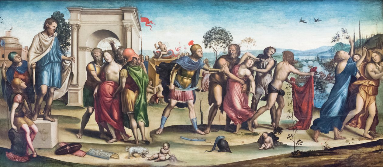 Sabine kadınlarına tecavüz by Giovanni Antonio Bazzi Sodoma