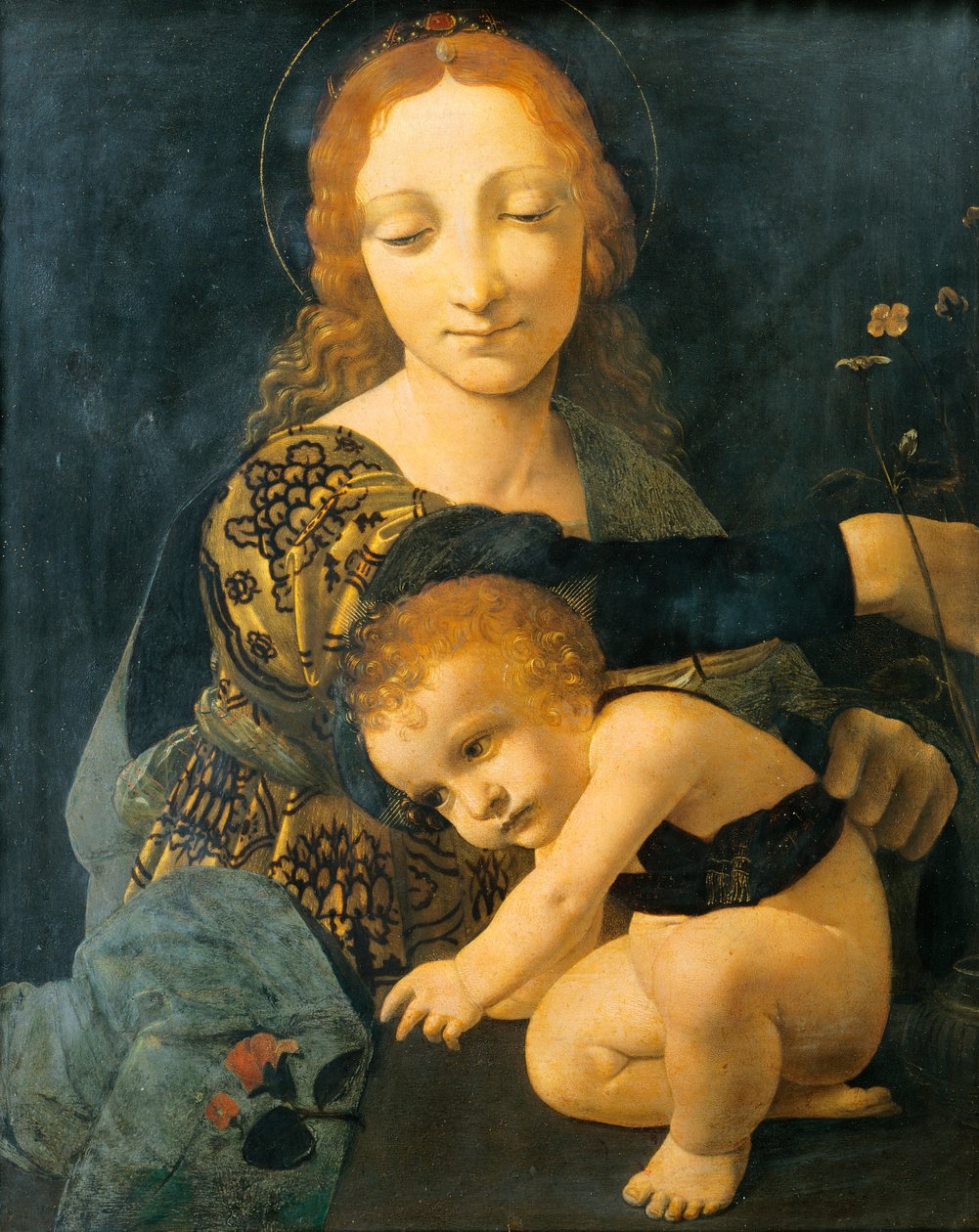 Çocuklu Madonna, Giovanni Antonio Boltraffio (1467-1516) by Giovanni Antonio Boltraffio