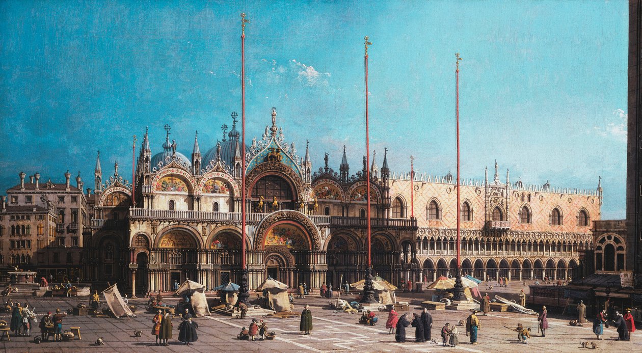 San Marco ve Doge Sarayı, Venedik, by Giovanni Antonio Canal