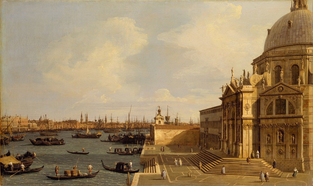 Venedik: Santa Maria della Salute, yaklaşık 1740 by Giovanni Antonio Canal