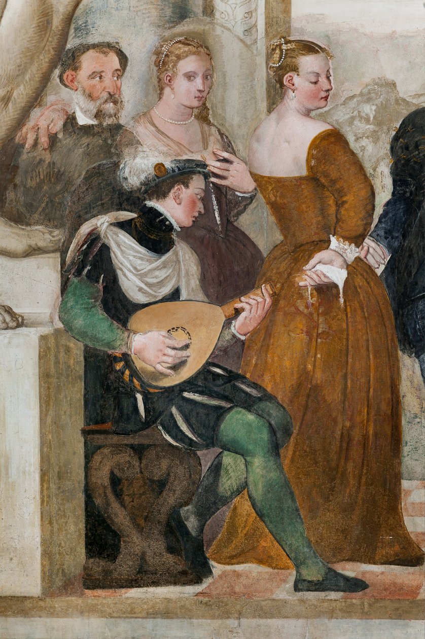 Dansa Davet, Ana Salon, c.1570 (fresk) by Giovanni Antonio Fasolo