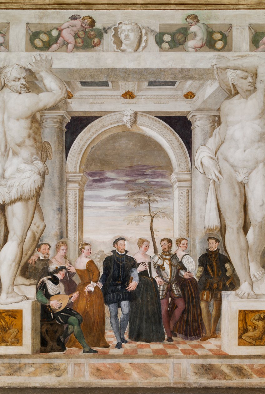 Dansa Davet, Ana Salon, c.1570 (fresk) by Giovanni Antonio Fasolo