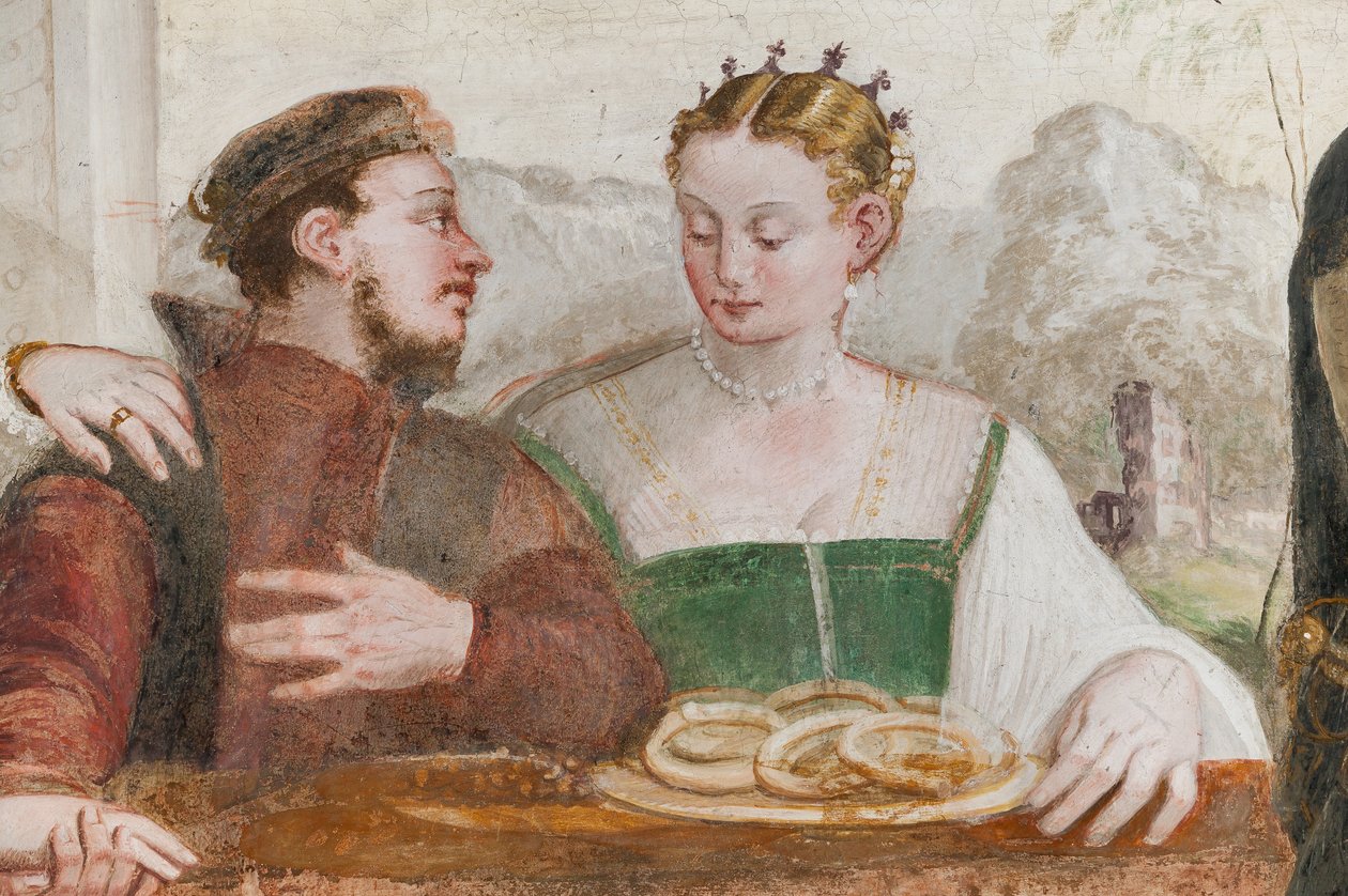 Ziyafet, Ana Salon, c.1570 (fresk) by Giovanni Antonio Fasolo