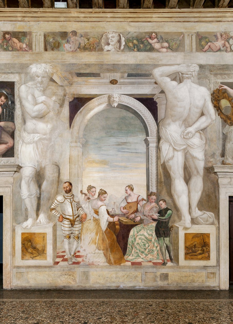 Konser, Ana Salon, c.1570 (fresk) by Giovanni Antonio Fasolo
