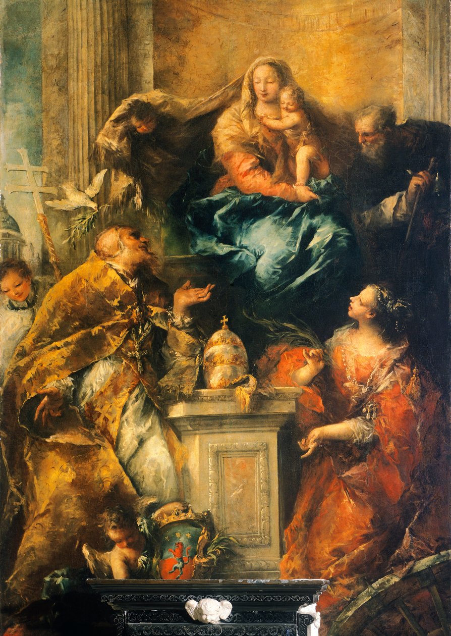 Ferri Altarpiece , c. 1755 (tuval üzerine yağlı boya) by Giovanni Antonio Guardi