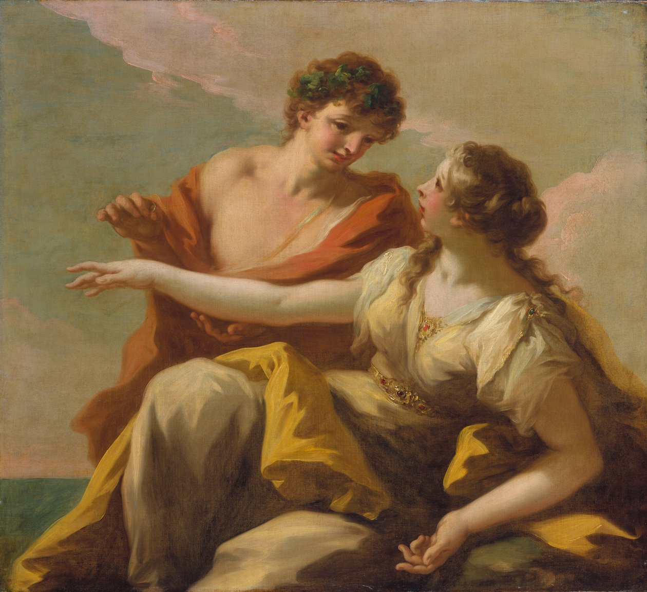 Bacchus ve Ariadne, c.1720 by Giovanni Antonio Pellegrini