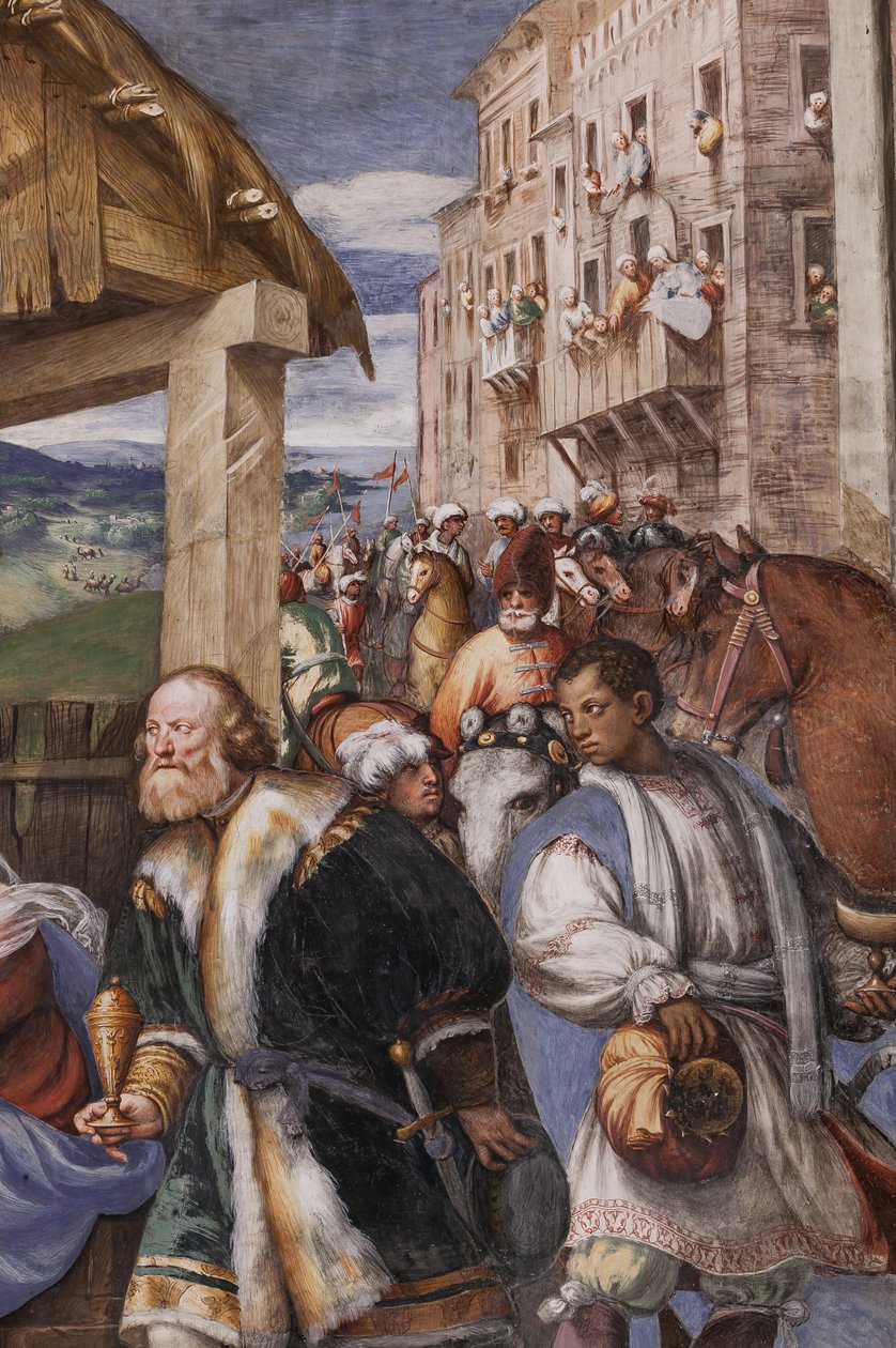 Mecusilerin Hayranlığı ve Çobanların Hayranlığı by Giovanni Antonio Pordenone