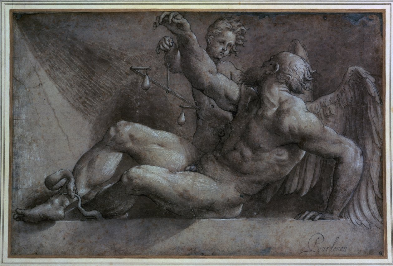 Zamanın Alegorisi by Giovanni Antonio Pordenone