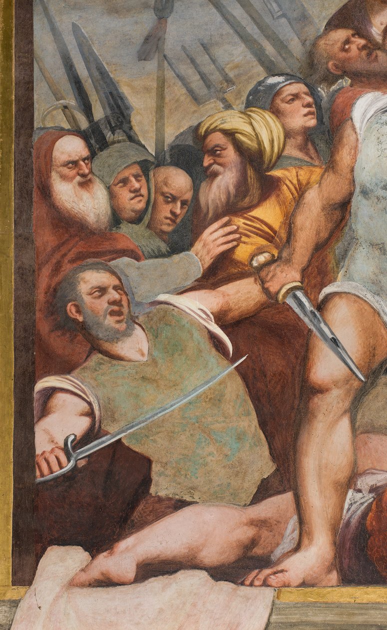 Orta Koridor, İlk Güney Açıklığı, İsa çarmıha gerilmiş, Pordenone by Giovanni Antonio Pordenone