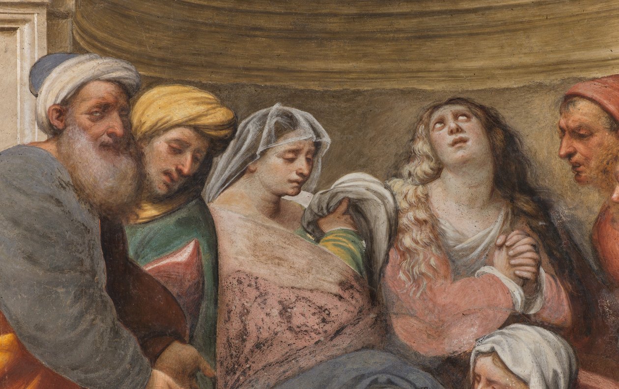 Counterfaccata, IL Pordenone, Biriktirme 1522, Detay by Giovanni Antonio Pordenone