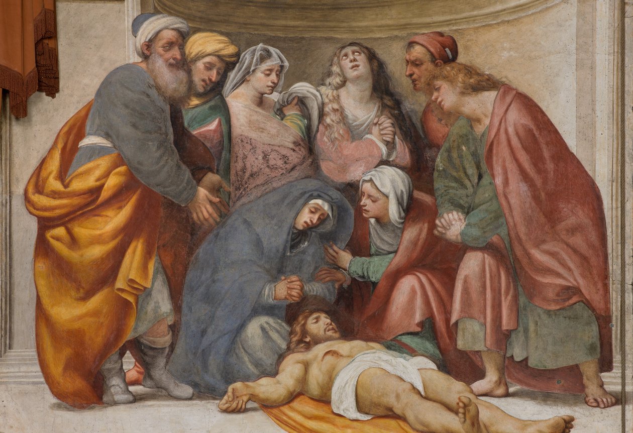 Counterfaccata, IL Pordenone, Biriktirme 1522, Detay by Giovanni Antonio Pordenone