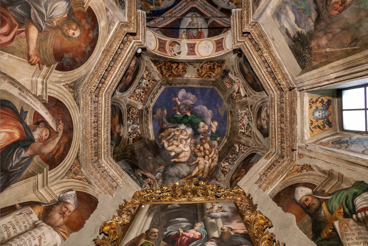 Melekler Arasında Yaratıcı Olarak Tanrı, c.1529 by Giovanni Antonio Pordenone