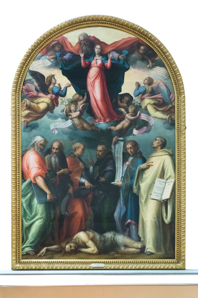 Kusursuz gebe kalma konusundaki anlaşmazlık by Giovanni Antonio Sogliani