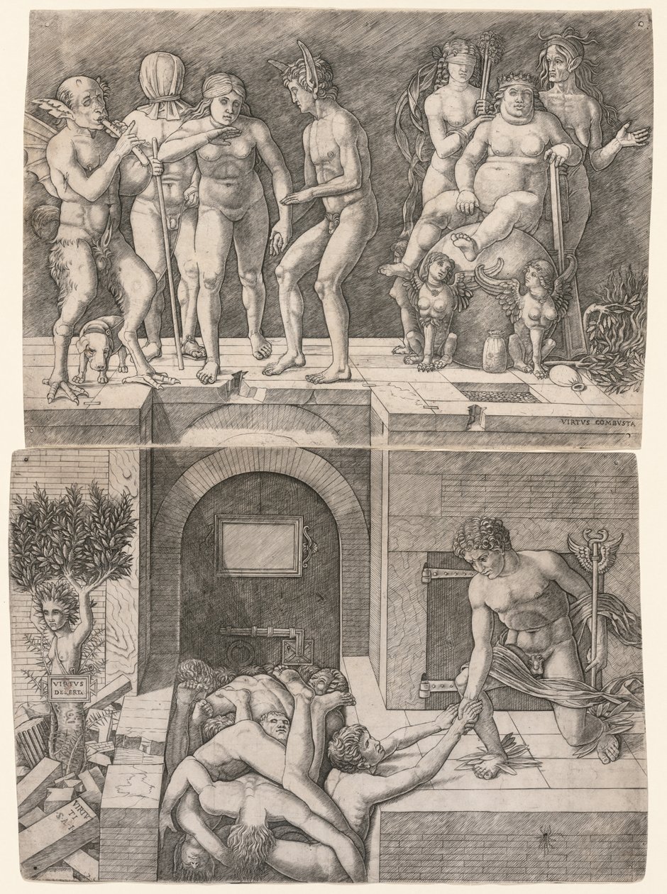 Cahil İnsanlığın Çöküşü Alegorisi by Giovanni Antonio da Brescia