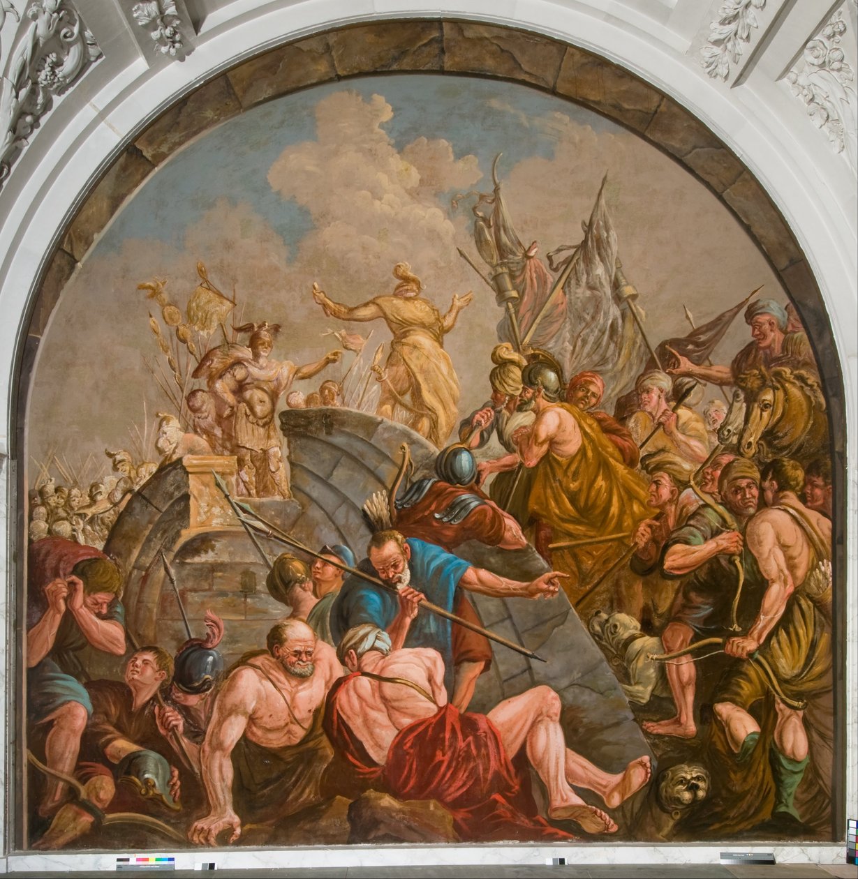 Claudius Civilis ve Quintus Petillis Cerialis Arasındaki Barış Müzakereleri by Giovanni Antonio de Groot