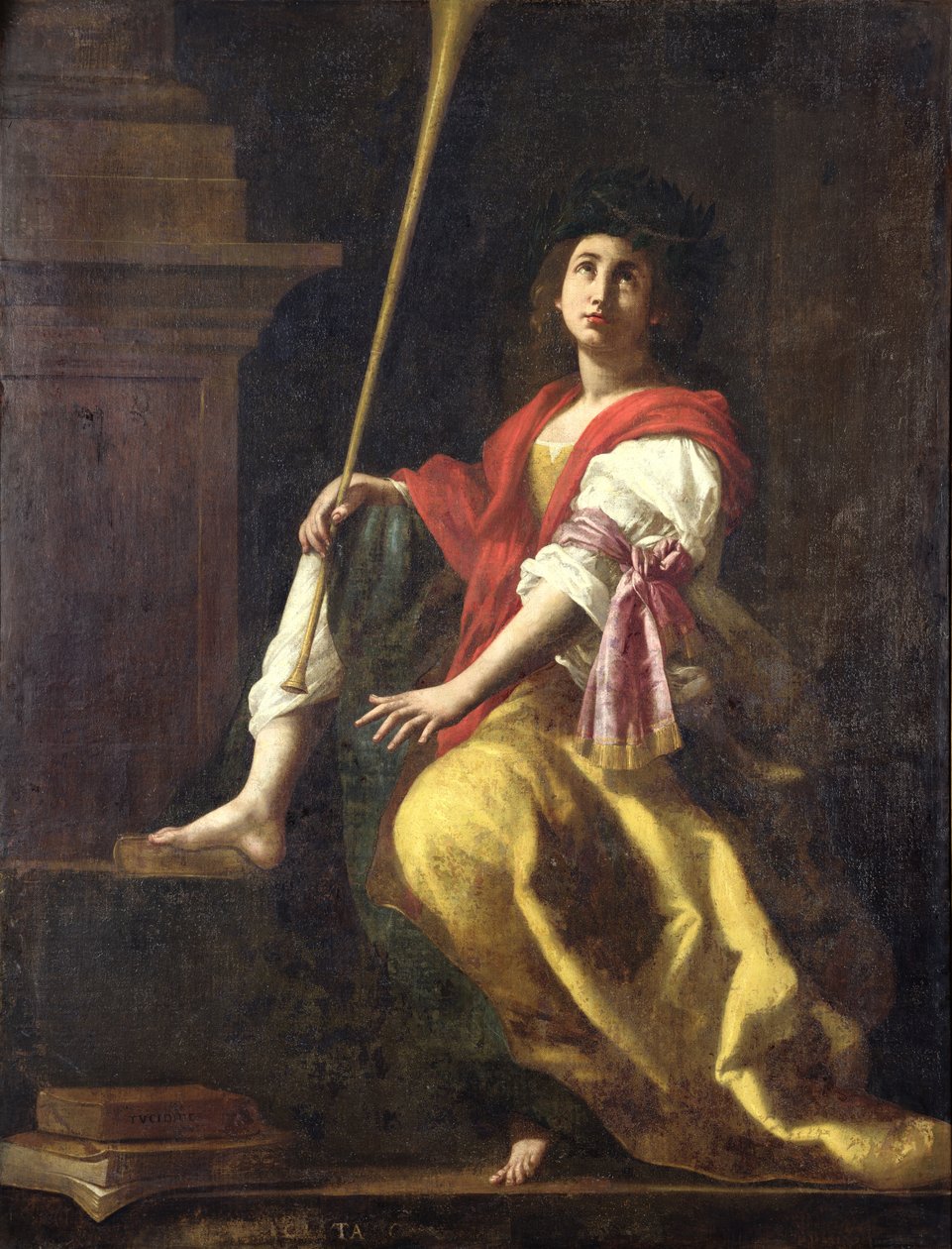 Clio, Tarihin İlham Perisi, 1624 by Giovanni Baglione