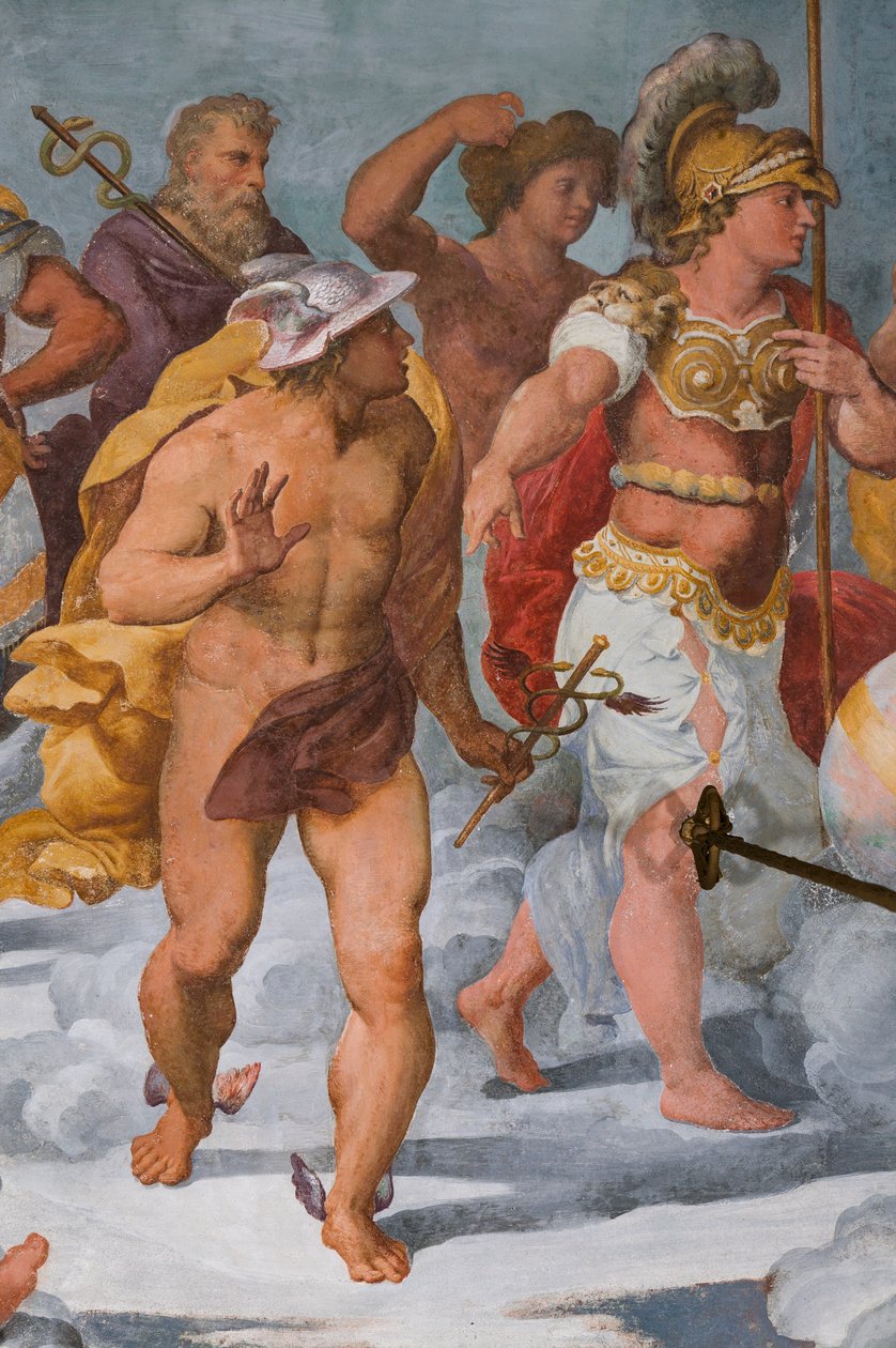 Tanrılar Meclisi, detay 3606292, c.1560 (fresk) by Giovanni Battista Castello