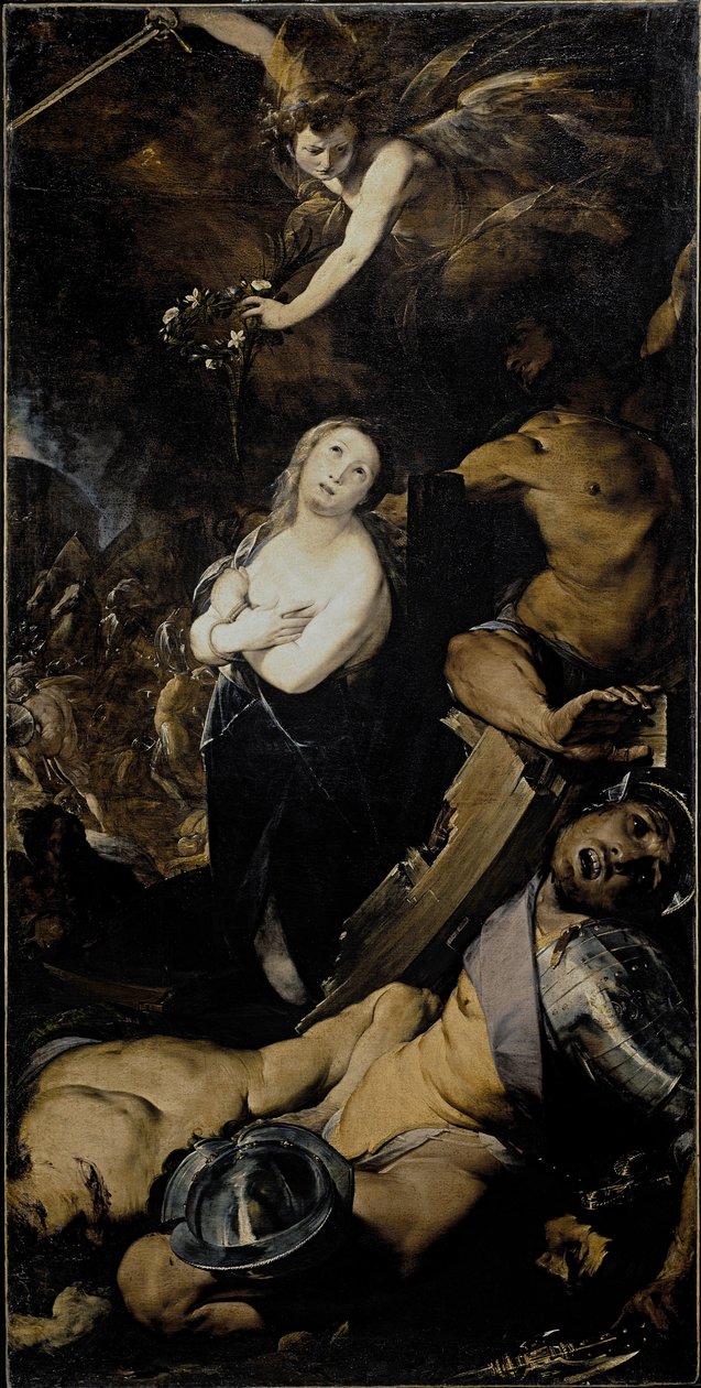 Aziz Catherine Şehitliği Cerano Tablosu (Giovan Battista Crespi) (1567 / 8-1632) Milano, Santa Maria presso San Celso İtalya by Giovanni Battista  Crespi