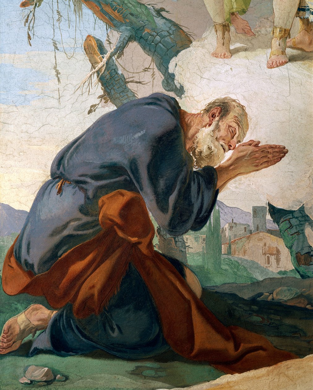 İbrahim ve Melekler (detay) by Giovanni Battista Tiepolo