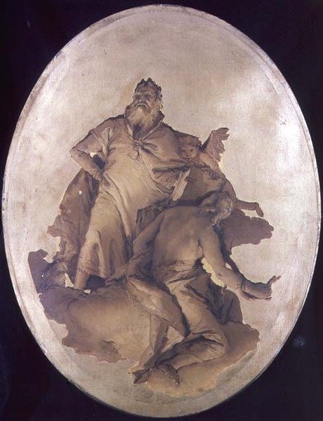Merit ve Prudence Alegori by Giovanni Battista Tiepolo