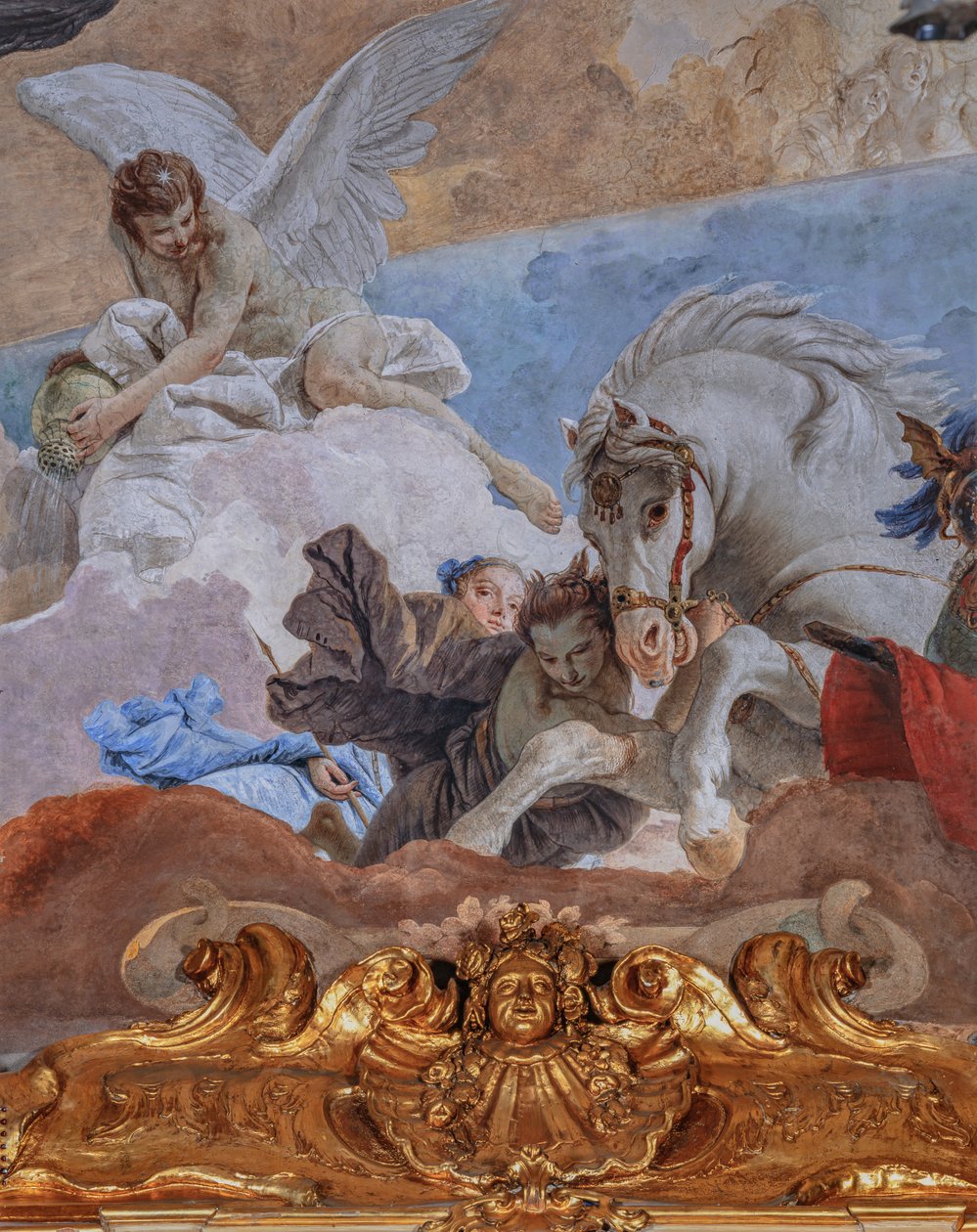 Clerici Sarayı, Goblenler Galerisi veya Tiepolo Salonu: "Güneşin Quadriga