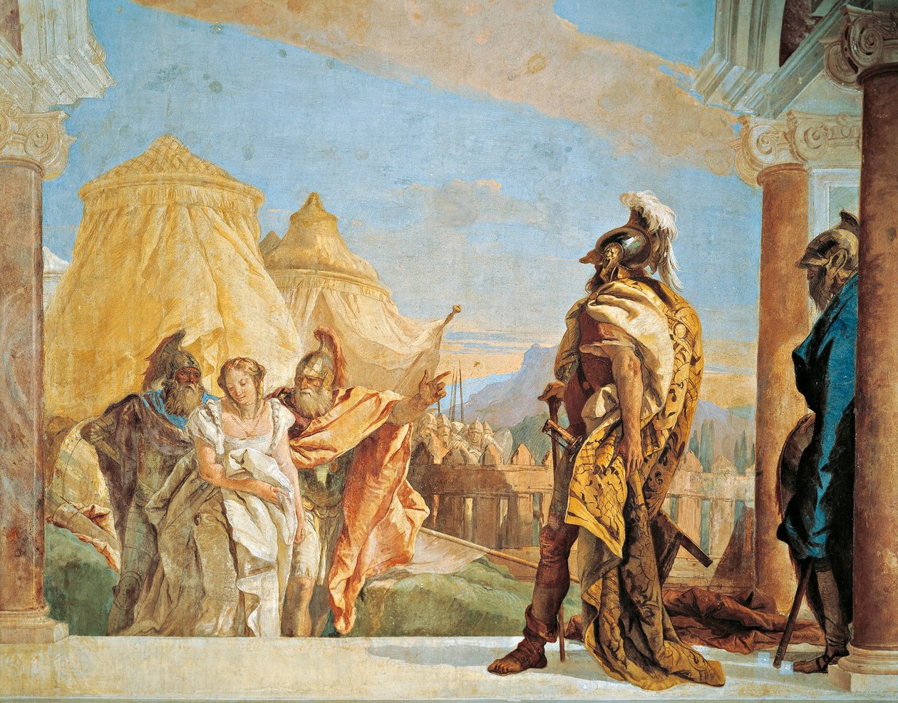 Eurybates ve Talthybius, Briseis'i Agamemnon'a götürüyor by Giovanni Battista Tiepolo