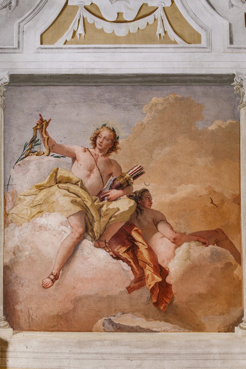 Misafir Konaklamaları, Olimpos Odası: "Apollo ve Diana" by Giovanni Battista Tiepolo