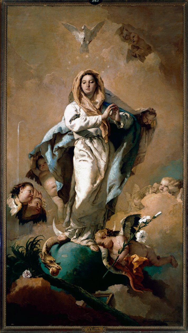 kusursuz gebelik by Giovanni Battista Tiepolo
