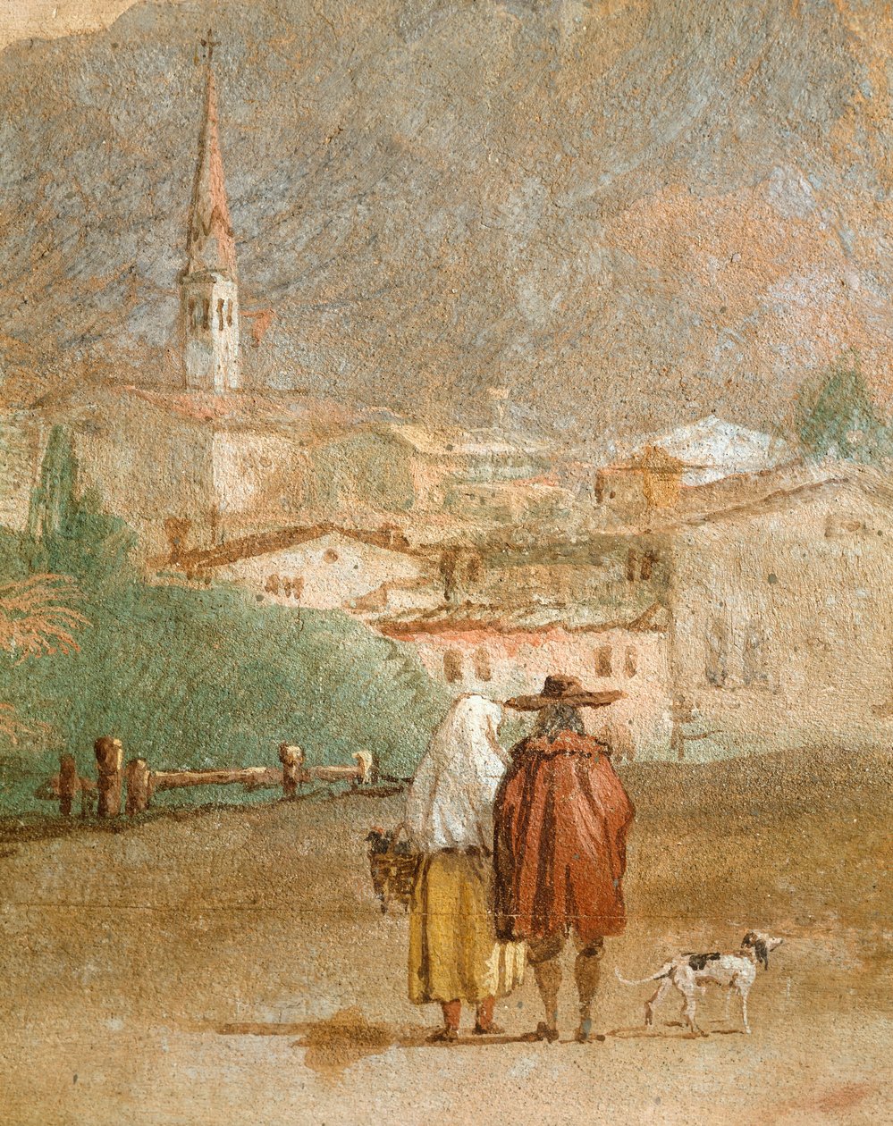 Aşk tanrısı ile manzara by Giovanni Battista Tiepolo
