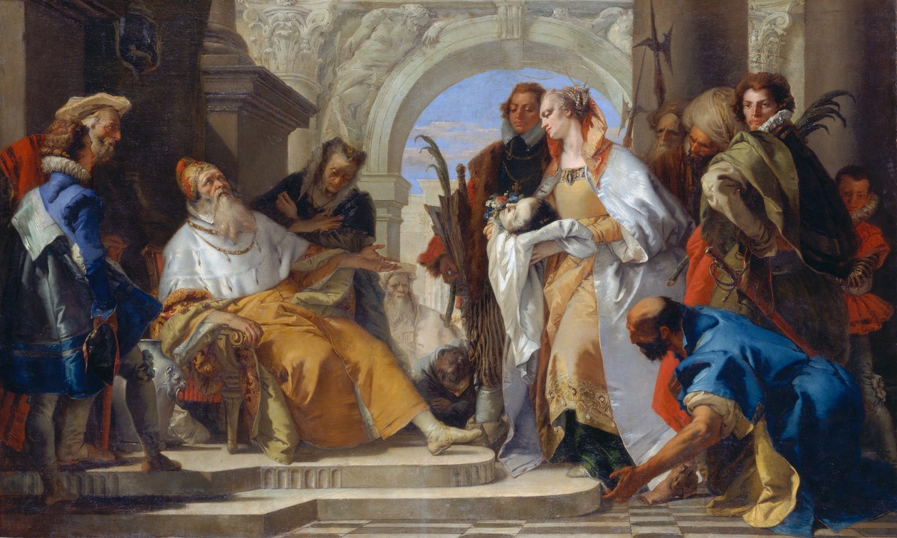 Crotta Ailesinin Koruyucu Azizleri, 1750 dolayları (tuval üzerine yağlıboya) by Giovanni Battista Tiepolo