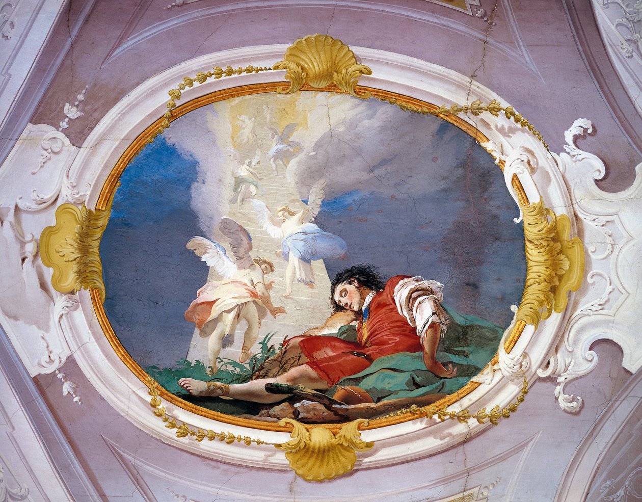 Alegori Giambattista Tiepolo (1696-1770), fresk, Başpiskopos Sarayı, Udine by Giovanni Battista Tiepolo