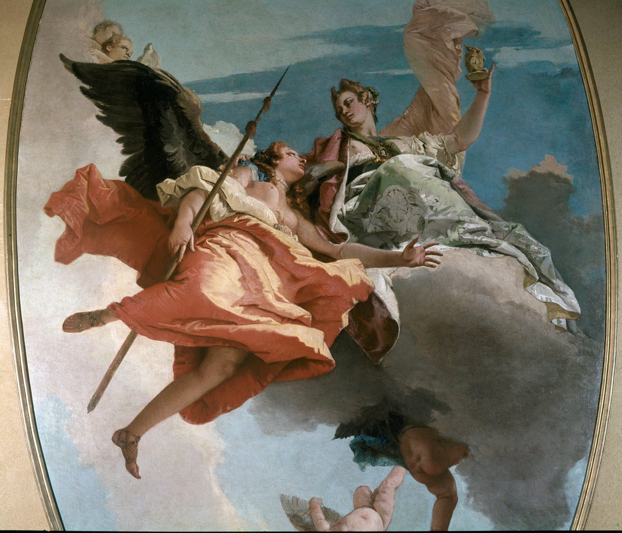 Güç ve Bilgi Alegorisi Resim Giambattista Tiepolo (1696-1770) 1743 Sun. 479x251 cm Udine, Civico Müzesi by Giovanni Battista Tiepolo