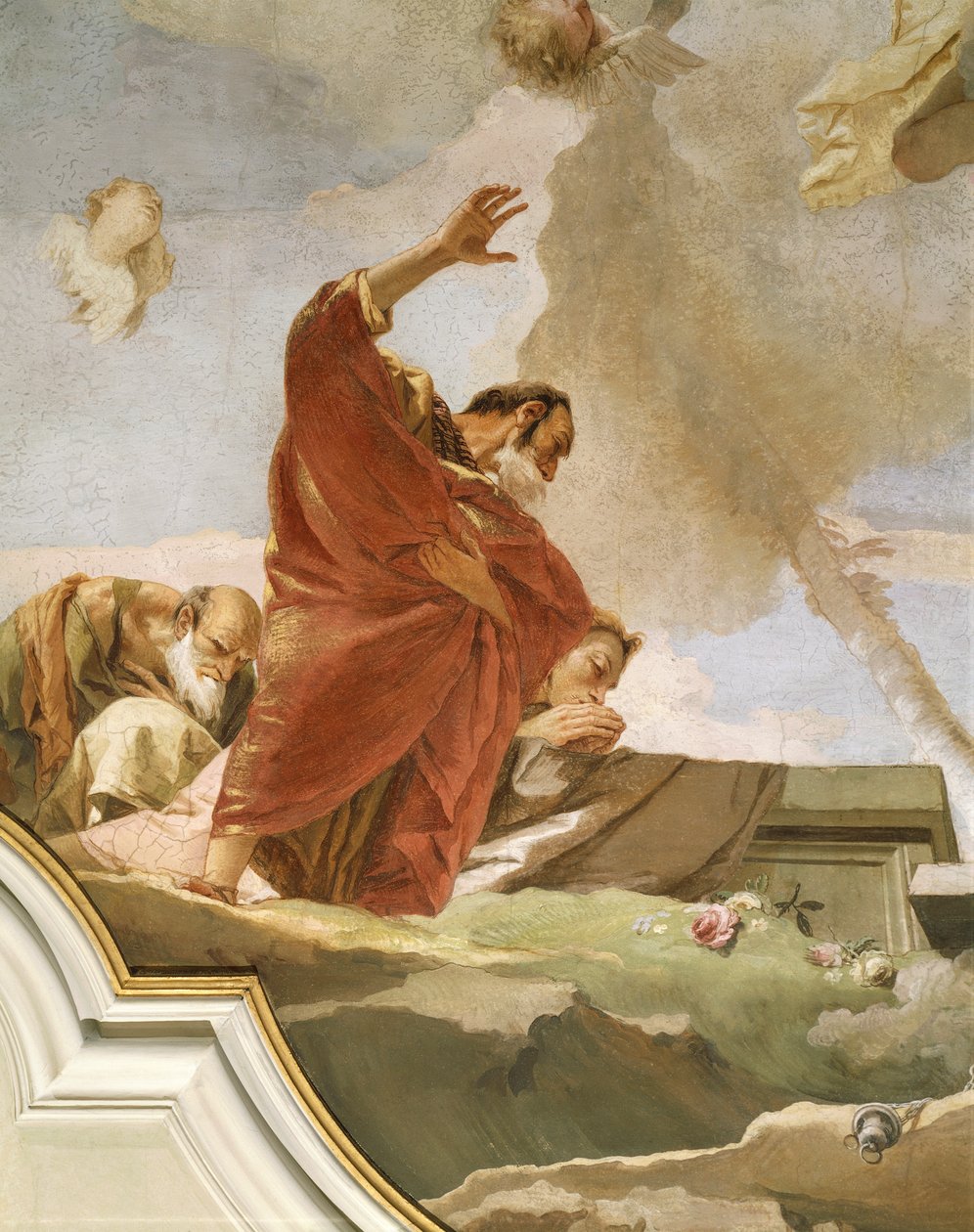 Varsayım, Giovanni Battista Tiepolo (1696-1770), fresk, Detay, Saflığın Hitabeti, Udine by Giovanni Battista Tiepolo
