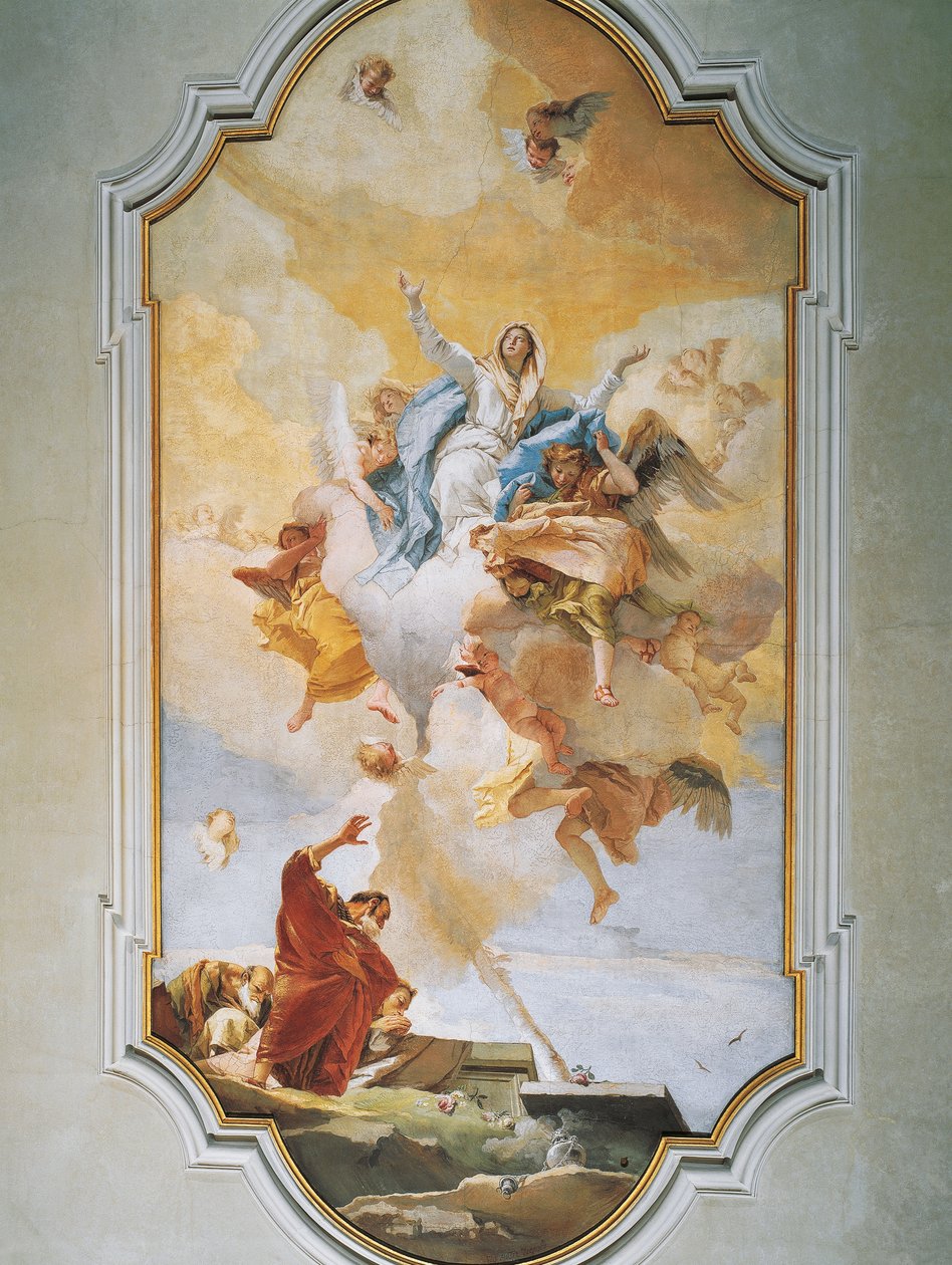 Varsayım, Giovanni Battista Tiepolo (1696-1770), fresk, Saflığın Hitabeti, Udine by Giovanni Battista Tiepolo